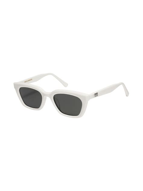 gentle monster white sunglasses.